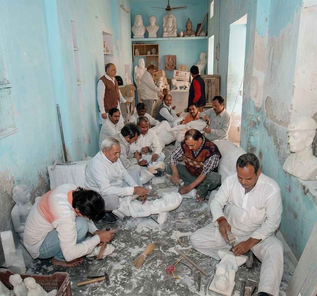 PLPS Art Gallery workshop and showroom at Khazane Walon Ka Rasta, Jaipur
