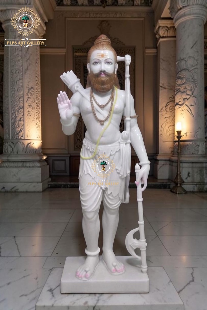 Marble Parshuram Ji statue — PLPS Art Gallery