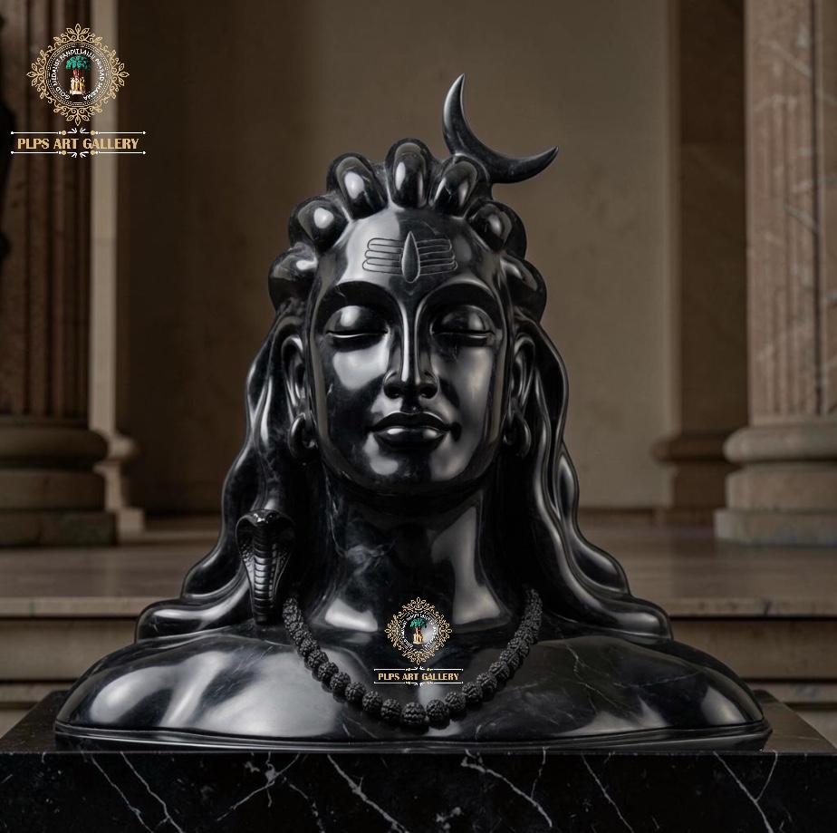 Marble Adiyogi Shiva statue