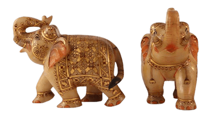 Decorative Marble Elephants